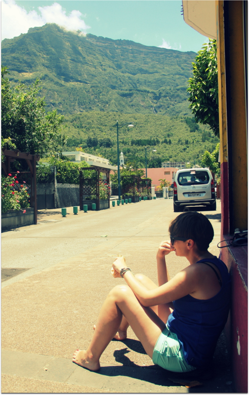 Cilaos break before climbing Piton des Neiges
