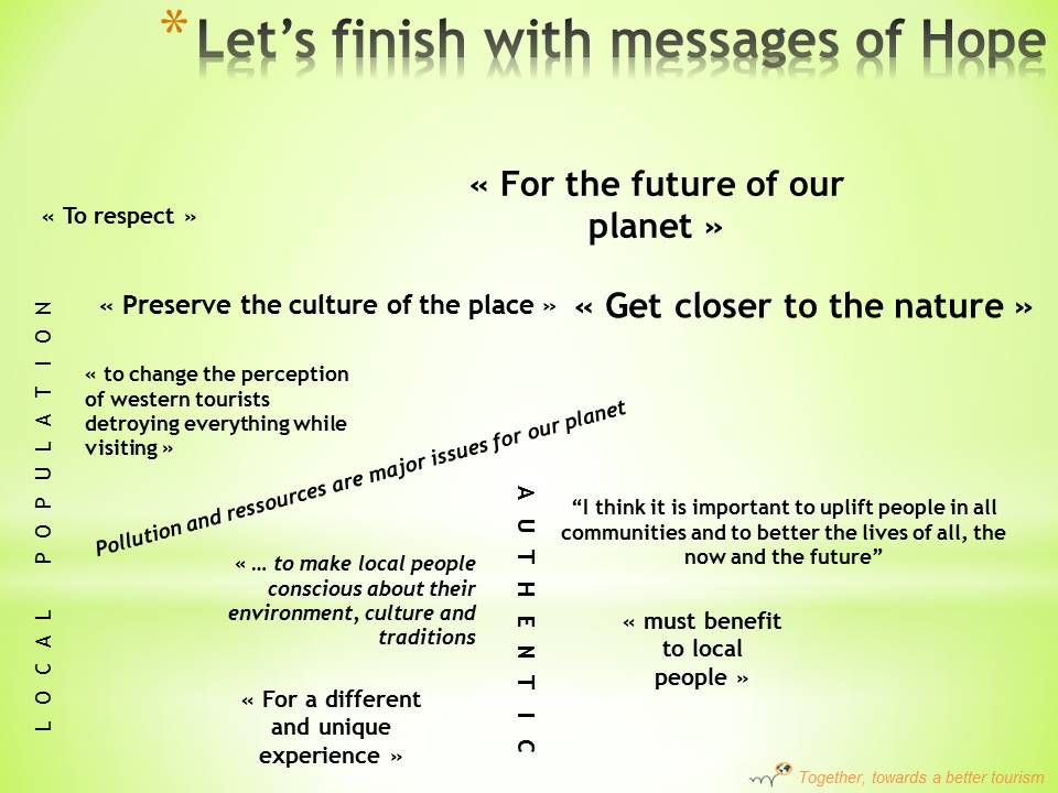 Move Our World - Hopineo India Survey Inde Indie Enquête sustainable tourism