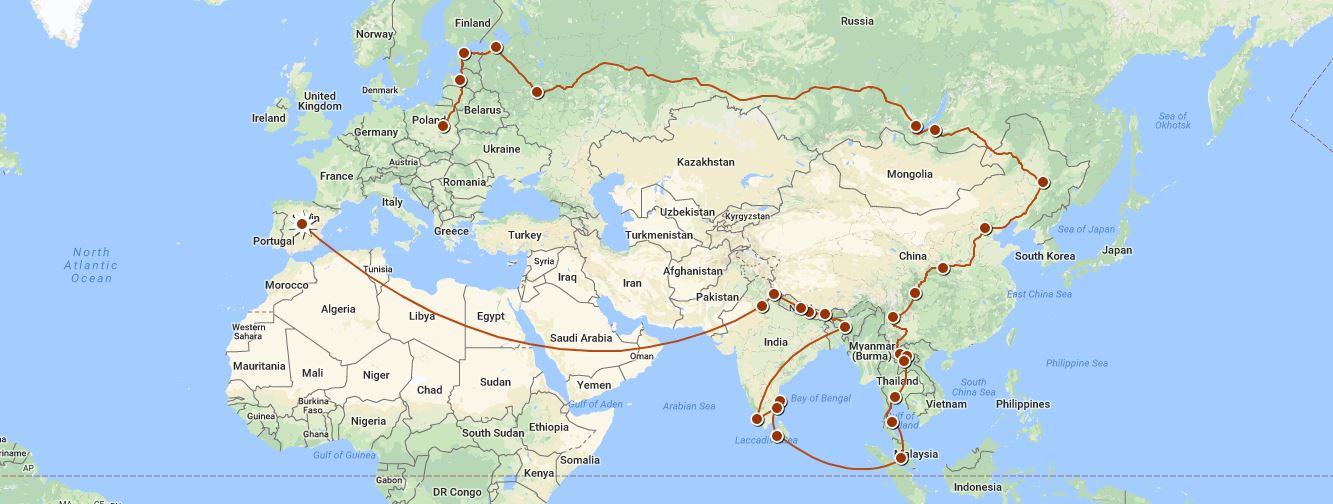 Move Our World - itinerary picture